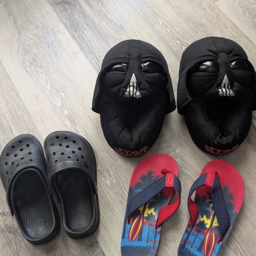Source Unknown Black Kids Character Slippers